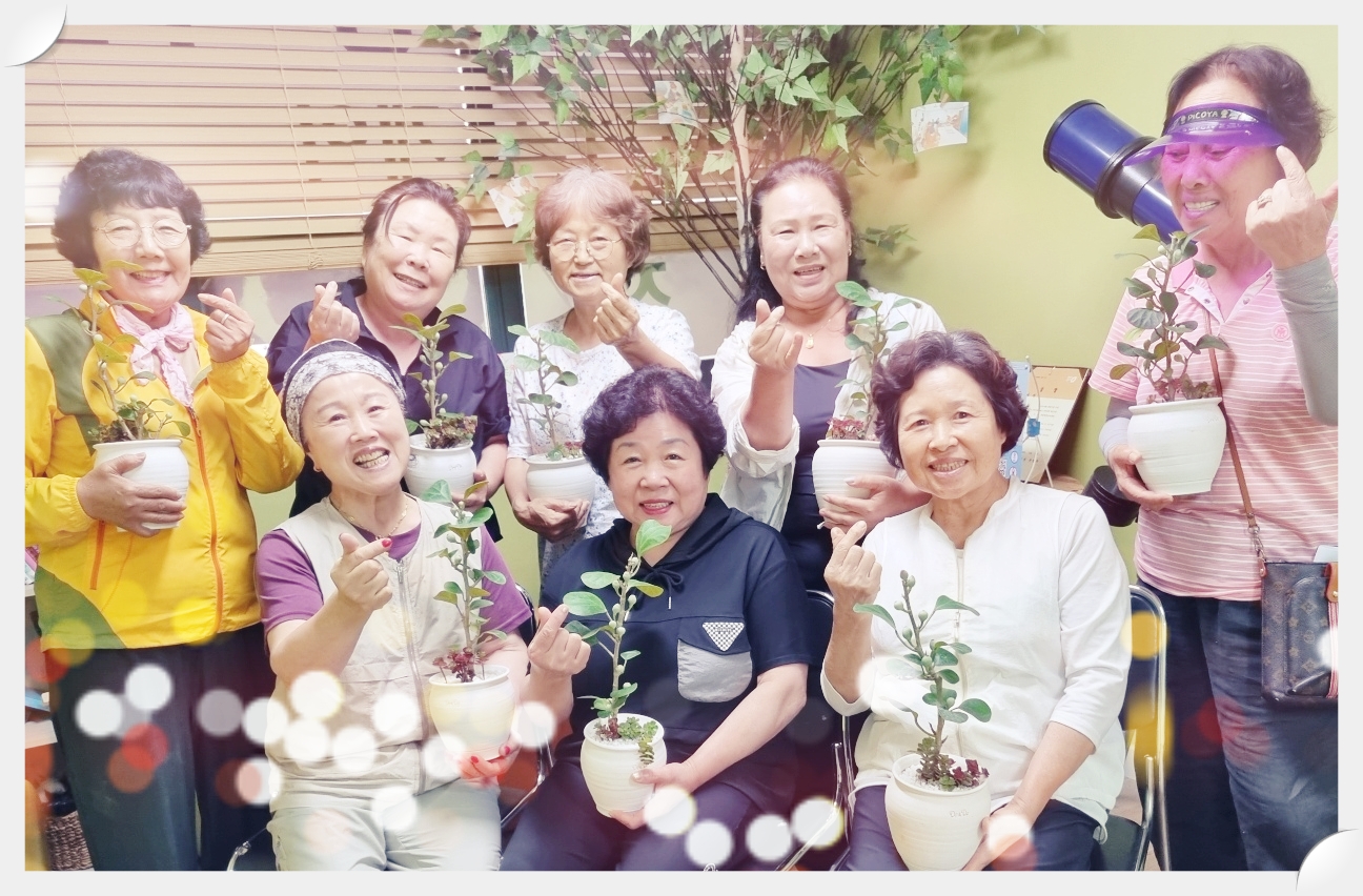 세월이 머문 자리, 꽃이 피었네~